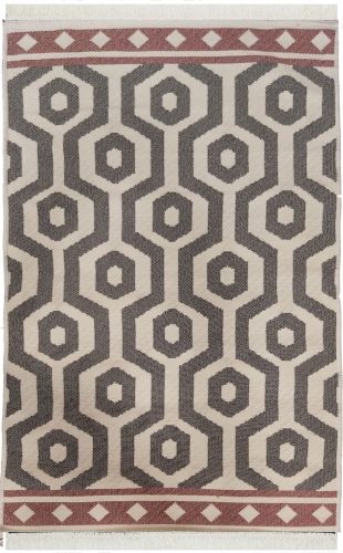 Kelim Arya 17 grey/pink