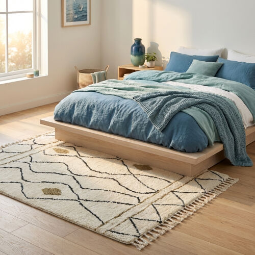 Shaggy Rabat 01 ivory