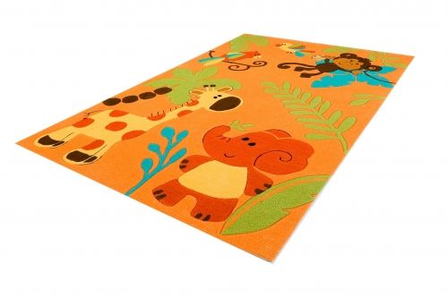 Dětský koberec Kids jungle orange