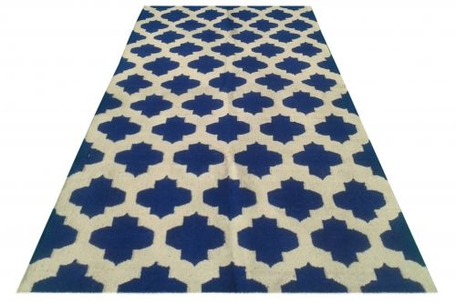 Kelim JP 11118 blue/white