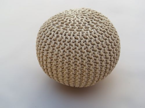 Pouf cool beige