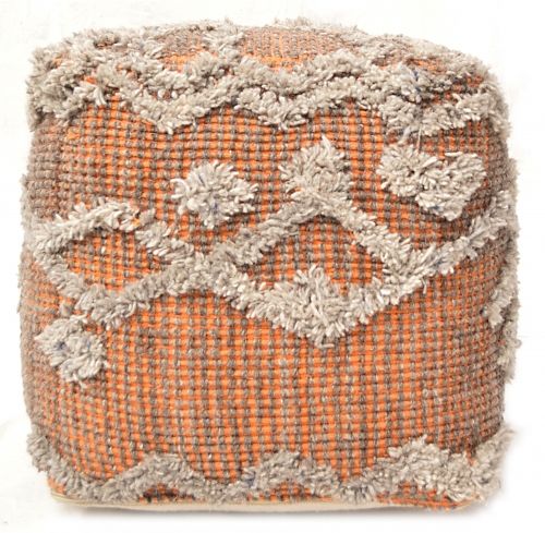 Pouf Keoni grey/orange