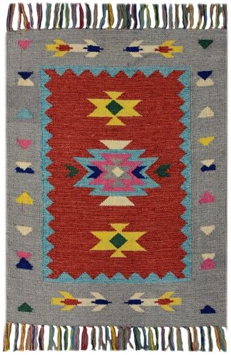 Kelim Country modern 368 red