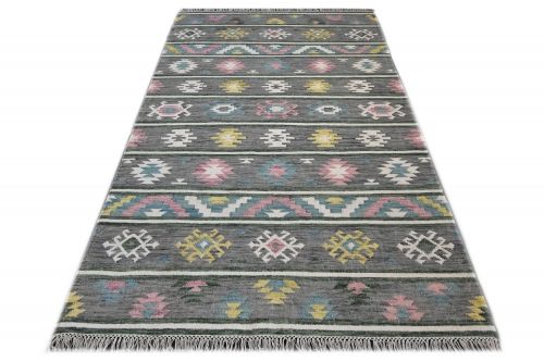 Kelim Peru 1305 grey-multi