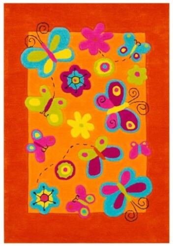 Dětský koberec Kids Butterfly orange