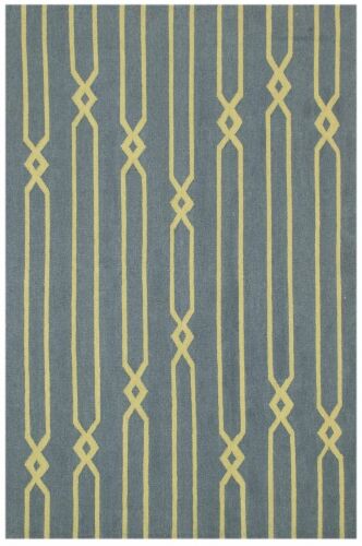 Kelim D no. 841 petrol/grey