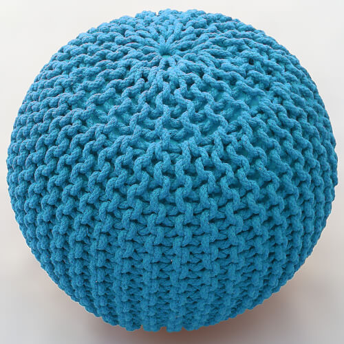 Pouf cool turquise 