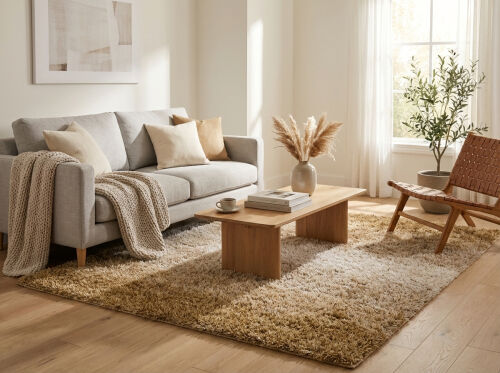 Shaggy Chips stripe beige