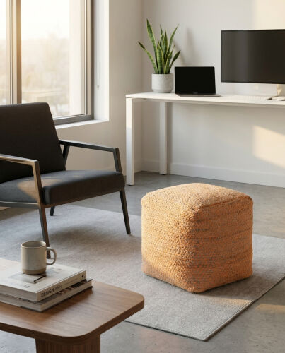 Pouf Abella orange