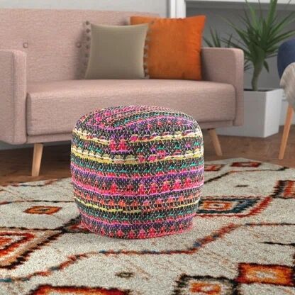 Pouf Prizma charcoal/multi