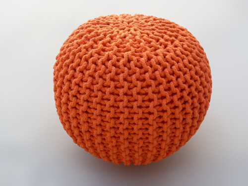 Pouf cool orange