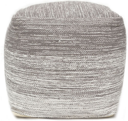 Pouf Delight grey/white 