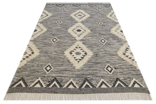 Kelim Dover ivory/black